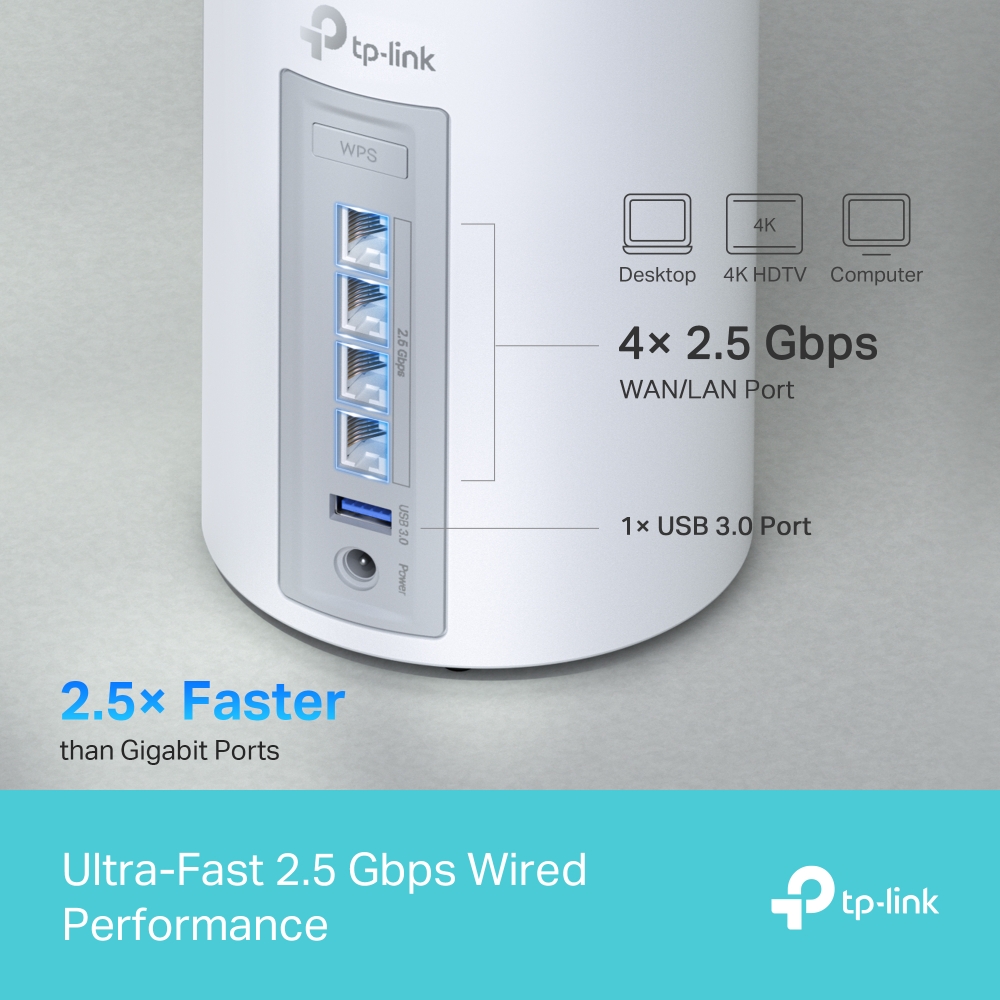 Caracteristicas tecnicas de DECO BE65(3-PACK) TP-LINK Sistema Mesh WiFi7 tri band BE11000