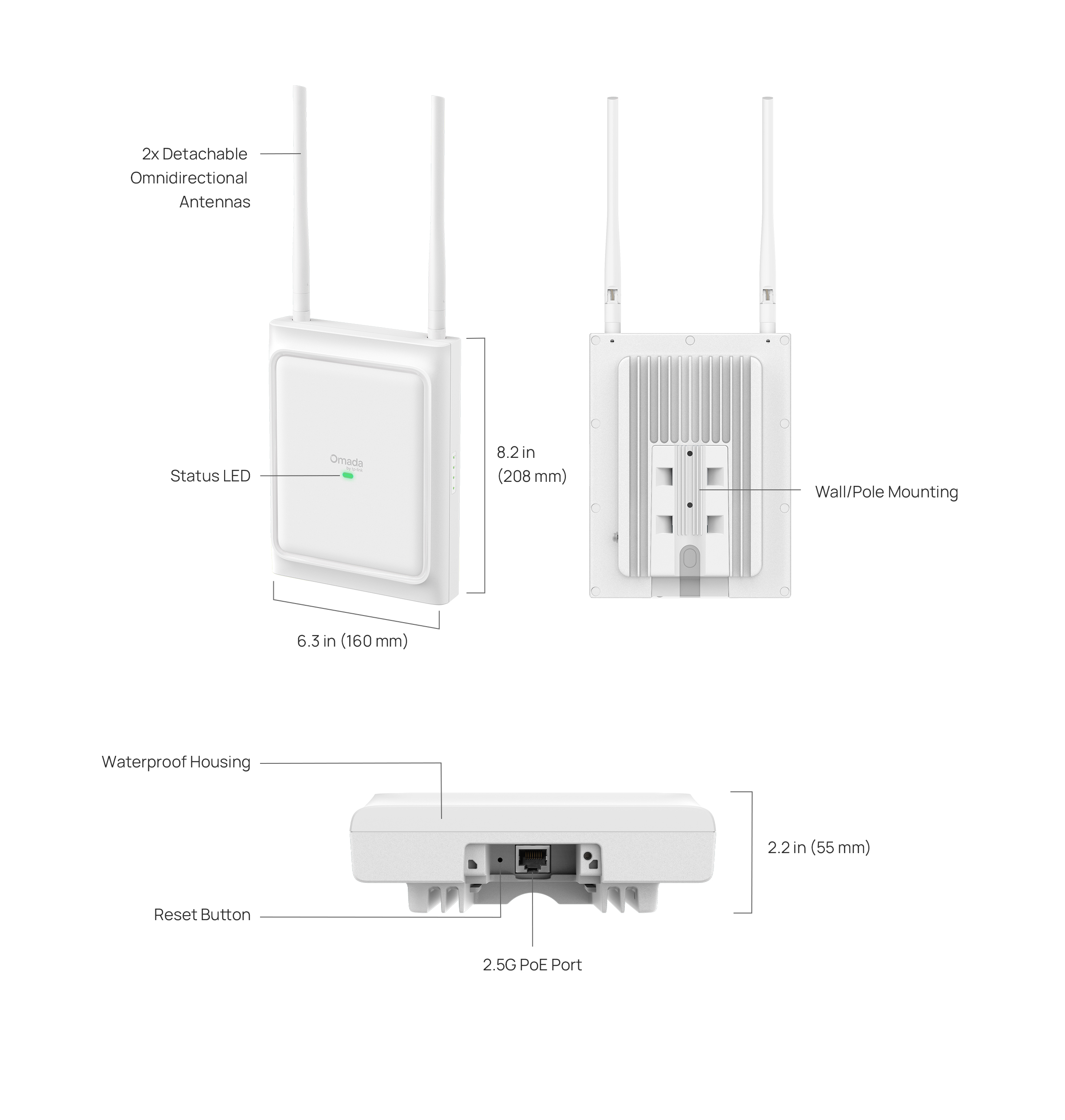 Caracteristicas tecnicas de EAP725-Outdoor Omada Access Point WiFi 7 BE5000