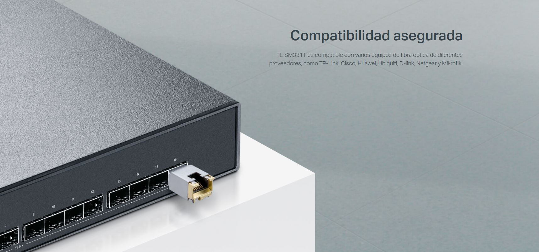 Caracteristicas tecnicas de MODULO SFP 1000BASE-T RJ45