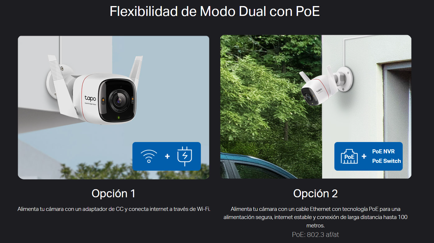 Caracteristicas tecnicas de Tapo C325WB camara Tapo exterior wifi y ethernet 4MP 2688x1520 2K QHD
